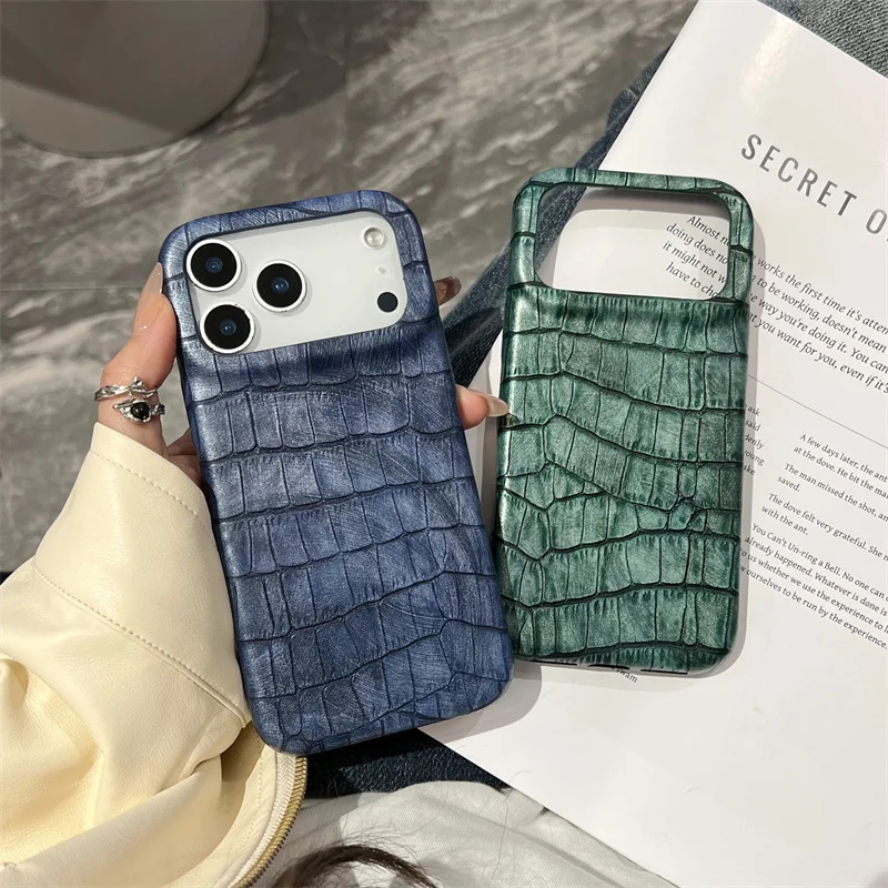 Retro Imitation Crocodile Leat - Apple Iphone 16 ulasan dan harga