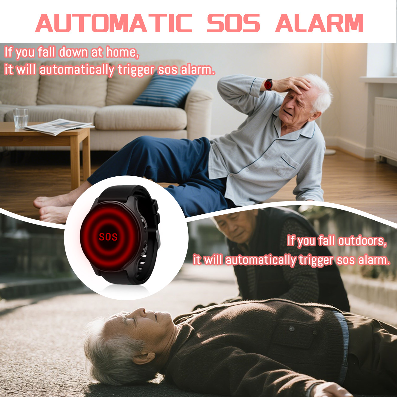 new 4G GPS Navigation Smart Wa - Fall Detection Watch ulasan dan harga