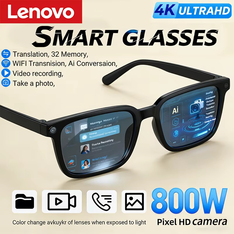 Lenovo AI Smart Glasses 8K HD  - Smart Glasses Lens ulasan dan harga